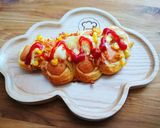 Hình bước làm 6 của món Bánh mì xúc xích phô mai