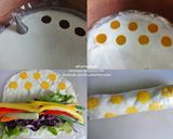 รูปขั้นตอนการทำที่ 2 ของ Salad Roll Polka Dot