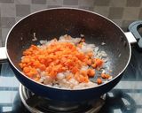 A picture of step 5 of Veg fried rice.