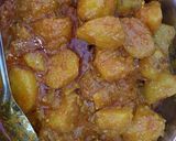 A picture of step 3 of Rongon aloo dum.