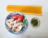 รูปขั้นตอนการทำที่ 1 ของ สปาเก็ตตี้ เพสโต้ซอส เห็ดย่าง (มังฯ)