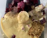 A picture of step 5 of Beet Hummus.