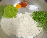A picture of step 2 of 20 Minute Breakfast ---- Matar Puri (Fresh Green Peas Puris).