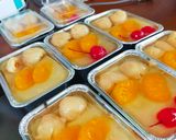 Foto langkah ke 5 dari resep Puding Susu Leci.