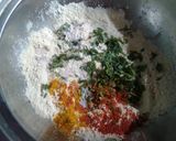 A picture of step 5 of Steamed pumpkin fritters with pomegranate curd dip.