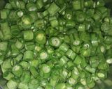 A picture of step 1 of Beans Poriyal.
