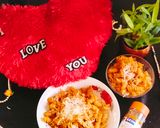 A picture of step 5 of Red sauce pasta (cheese red sauce pasta).