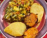 Foto del paso 6 de la receta: Guiso de porotos verdes y zapallos acompañado de papas y camote