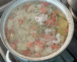 Foto del paso 5 de la receta: Sopa de verduras pollo y fideos (sin sal)
