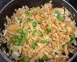 A picture of step 1 of #WS1 Green peas, Cabbage, potato Sabji.