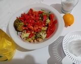 Pas rețetă Salată de broccoli cu năut și ardei copți 1 fotografie