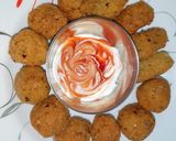 A picture of step 4 of Crispy falafel.