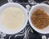 A picture of step 1 of Rava / Semolina Modak.
