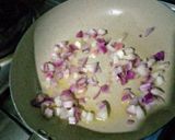 A picture of step 1 of Baked beans curry.