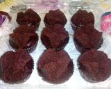 Foto langkah ke 10 dari resep Muffin Cokelat ala Bolu Kukus Merekah (Versi 1).