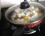 A picture of step 2 of Mix veg pulao.