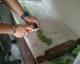 Foto del paso 5 de la receta: Fideos de espinaca