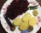 A picture of step 3 of Beetroot Cutlet.