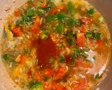 A picture of step 5 of Jamaican brown stew fish.