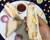 A picture of step 8 of 4 C Sandwich.