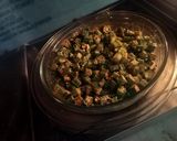 A picture of step 7 of Besan Bhindi.
