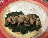 Foto del paso 4 de la receta: Panqueques rellenos con pollo y espinaca