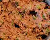 A picture of step 3 of Turkey Burger Paddy's with Salsa rosa.