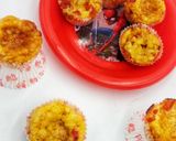 A picture of step 3 of PizzaCups #kidsrecipecontest.