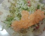 A picture of step 6 of Akki dum aloo roll.