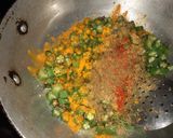 A picture of step 2 of Bhindi.