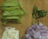 Foto langkah ke 2 dari resep Tumis Teri dengan Tempe & Lamtoro/Pete Cina.