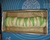 Foto langkah ke 6 dari resep Swirl Pandan Bread (Shokupan).