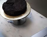 A picture of step 1 of Up in the clouds fondant Birthday cake.