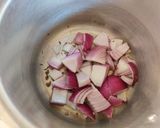 A picture of step 2 of Moong dhal.