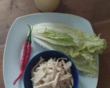 Foto langkah ke 1 dari resep Sup Sawi Putih Protein Nabati.