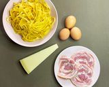 Une image de l'étape 1 de Pâte fraîche Carbonara 👩‍🍳👩‍🍳.