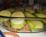 Foto del paso 4 de la receta: Pastel de calabacín relleno y gratinado al horno