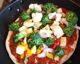 Vegetarian pizza #baking contest recipe step 7 photo