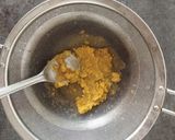 A picture of step 5 of Shravan special sweet Puran Kadubu.