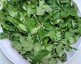 A picture of step 1 of Drum Stick Leaves/Moringa/Munagaku - Fritters.