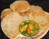 লুচি ও আলুর তরকারি (luchi alur torkari recipe in Bengali) রেসিপি ধাপ - 5 ছবি