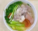 Hình bước làm 4 của món Bún dọc mùng