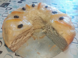 Rosca de Pascua vegana. Apto APLV, soja, huevo y frutos secos