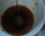 A picture of step 4 of Dalgona Coffee.