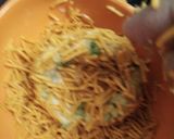 A picture of step 4 of Paneer egg aalu nest.