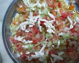 A picture of step 4 of Bhujiya chaat.