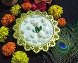 A picture of step 4 of Panchamrit / Charnamrit.