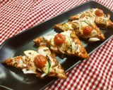 A picture of step 4 of Pizza toast.