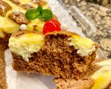 Foto del paso 19 de la receta: Pastel de chocolate con tarta de queso (Chocolate cake with cheesecake)