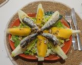 Foto del paso 5 de la receta Ensalada de Cogollos de Tudela con Mango y Sardinas